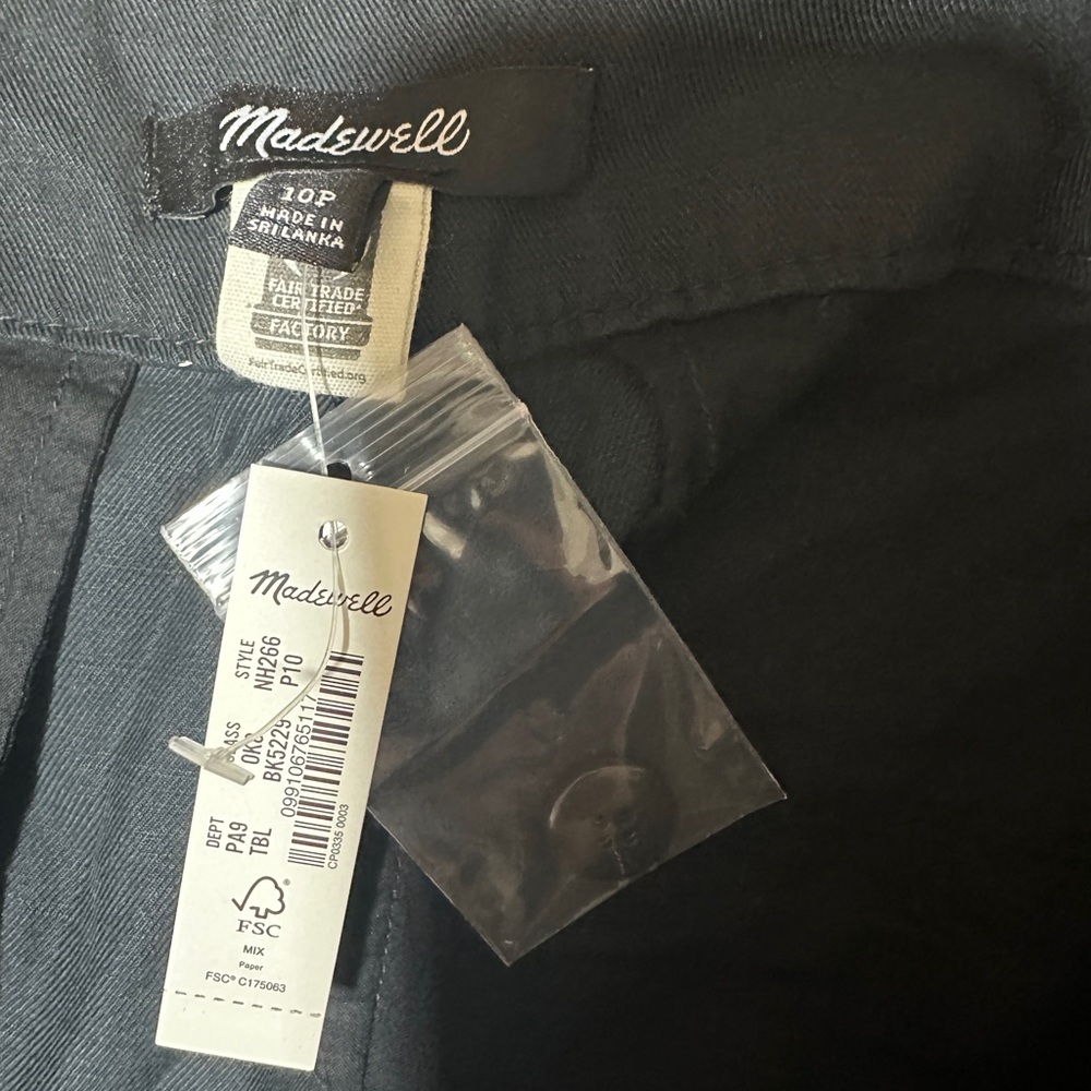 🆕 Madewell The Harlow Wide-Leg Pant Black - Picture 4 of 11